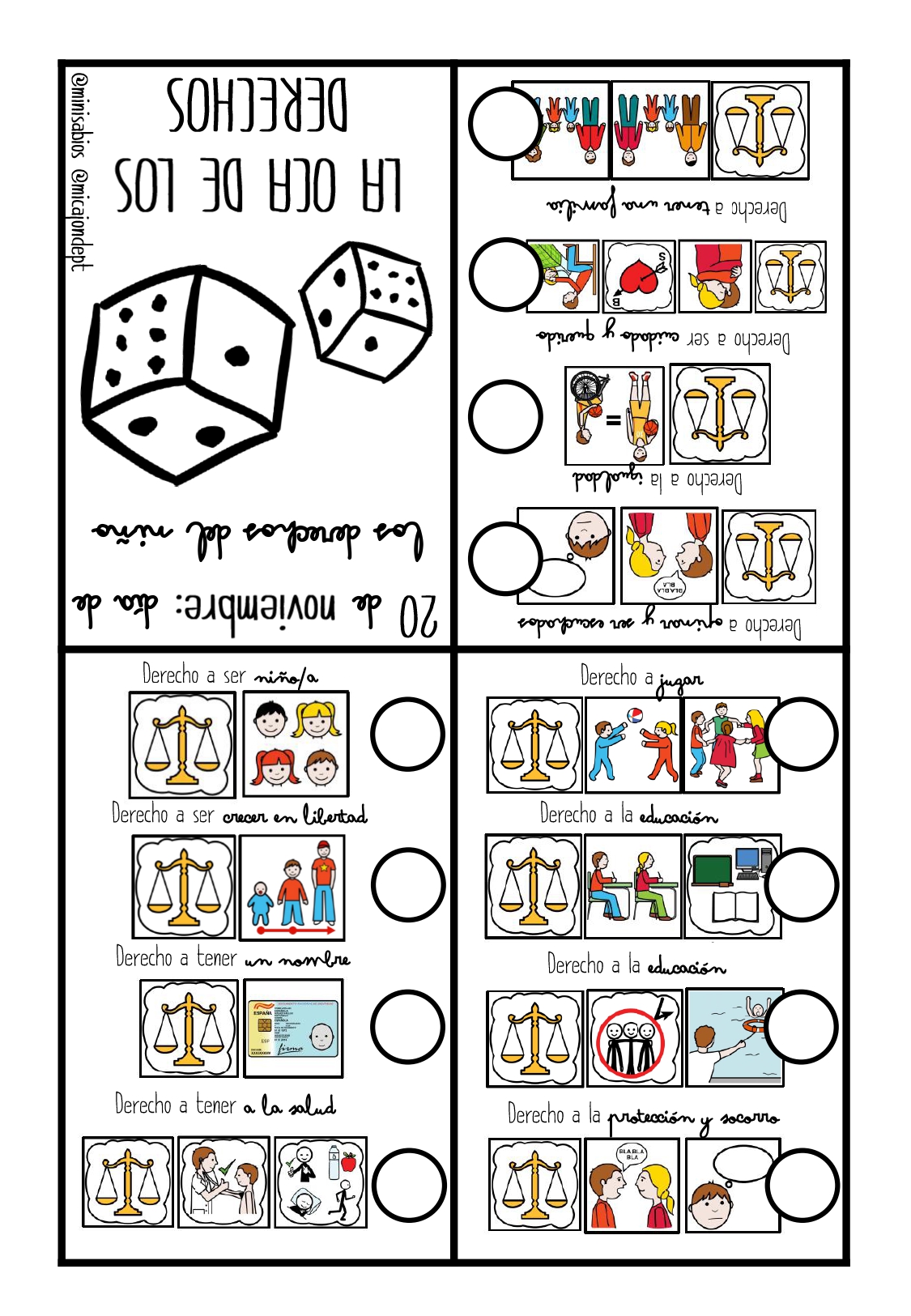 Juego de la OCA: De oca en oca...Derecho que me toca